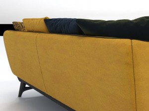 aries 25 seat sofa 3D Model