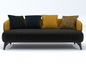 aries 25 seat sofa 3D Model