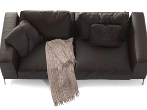 flexform leather sofa ettore 3D Model