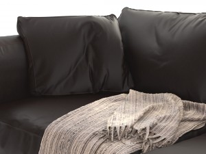 flexform leather sofa ettore Model 3D