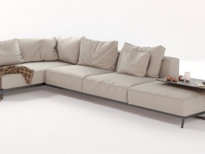 flexform sectional sofa ettore 3D Model