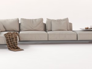 flexform sectional sofa ettore 3D Model