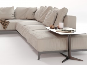 flexform sectional sofa ettore 3D Model