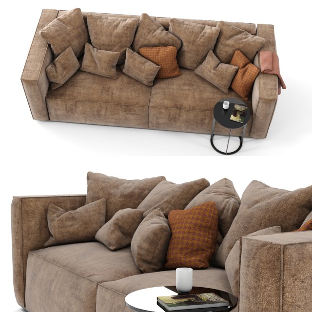 mags soft sofa sectional scandinavian design Model 3D .c4d .max .obj .3ds .fbx .stl .blend 
