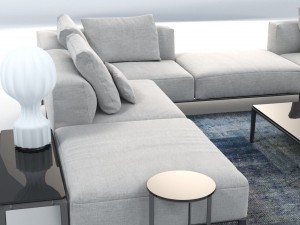 b and b italia sofa michel effe 3D Model