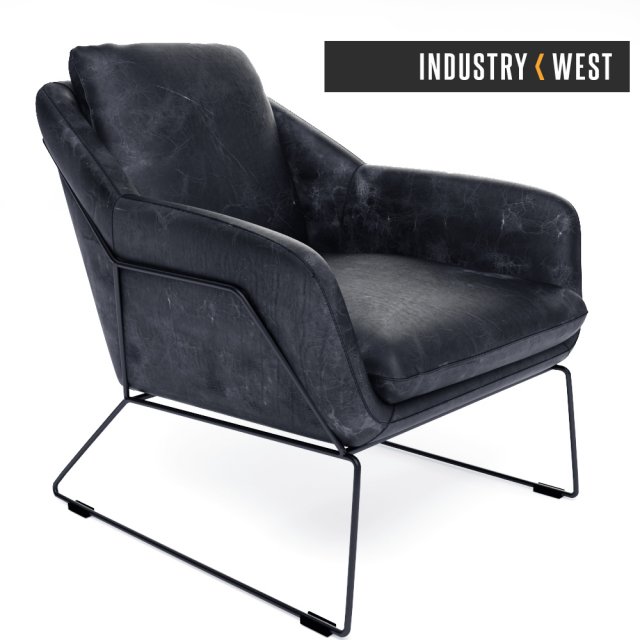 metl lounge chair industrywest Modello 3D .c4d .max .obj .3ds .fbx .stl .blend 