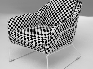 metl lounge chair industrywest Modello 3D