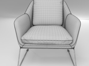 metl lounge chair industrywest Modello 3D