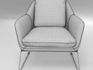 metl lounge chair industrywest 3D Model