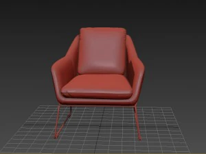 metl lounge chair industrywest 3D Model