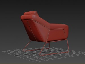 metl lounge chair industrywest Modello 3D