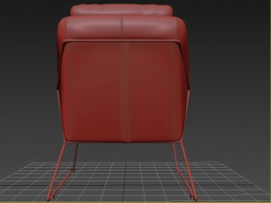 metl lounge chair industrywest Modello 3D