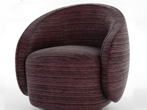 kelly wearstler swivel chair vr - ar - low-poly 3D Model