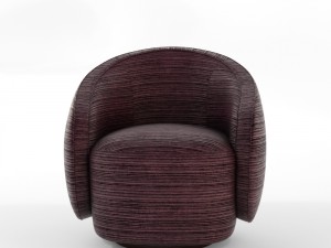 kelly wearstler swivel chair vr - ar - low-poly 3D 模型