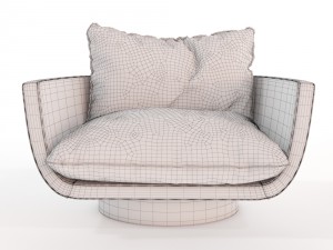 rua ipanema lounge chair 3D Model
