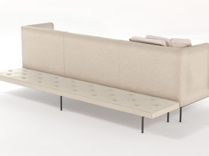 lipp sofa piero lissoni vr - ar - low-poly 3D Model