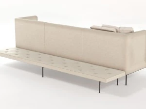 lipp sofa piero lissoni vr - ar - low-poly 3D Model