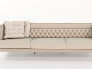 lipp sofa piero lissoni vr - ar - low-poly 3D Model