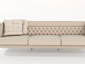 lipp sofa piero lissoni vr - ar - low-poly 3D Model