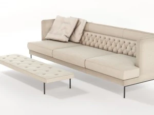 lipp sofa piero lissoni vr - ar - low-poly 3D Model