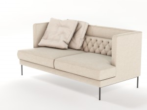 lipp sofa piero lissoni vr - ar - low-poly 3D Model