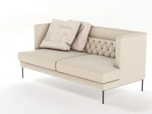 lipp sofa piero lissoni vr - ar - low-poly 3D Model