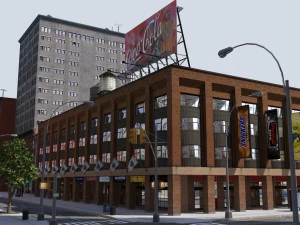 metropolis city block 3d 3D Model