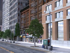 metropolis city block 3d 3D Model