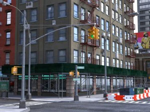 metropolis city block 3d 3D Model