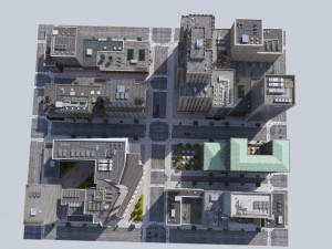metropolis city block 3d Modelo 3D