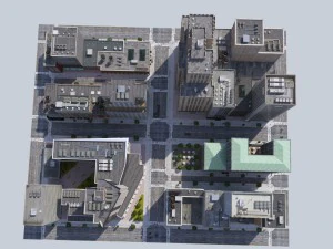 metropolis city block 3d 3D Model