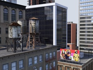 metropolis city block 3d Modelo 3D