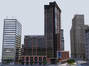 metropolis city block 3d Modelo 3D