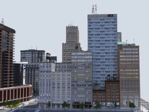 metropolis city block 3d 3D Model