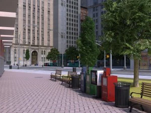 metropolis city block 3d 3D Model