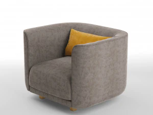 fat tulip arm chair 3D Model