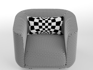 fat tulip arm chair Modèle 3D
