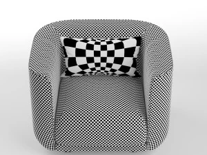 fat tulip arm chair 3D Model