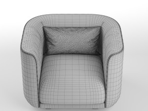 fat tulip arm chair Modèle 3D