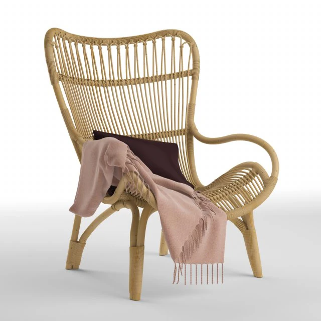 c110 highback lounge chair 3D Model .c4d .max .obj .3ds .fbx .stl .blend