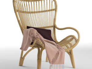 c110 highback lounge chair 3D Model