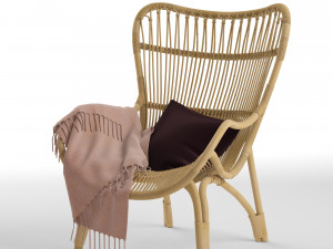 c110 highback lounge chair 3D Modell