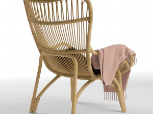 c110 highback lounge chair 3D Model