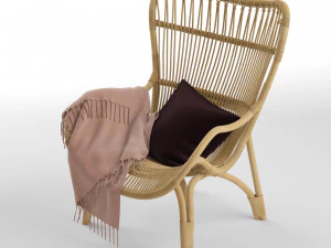 c110 highback lounge chair 3D Model