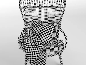 c110 highback lounge chair 3D Model