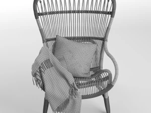 c110 highback lounge chair 3D Model