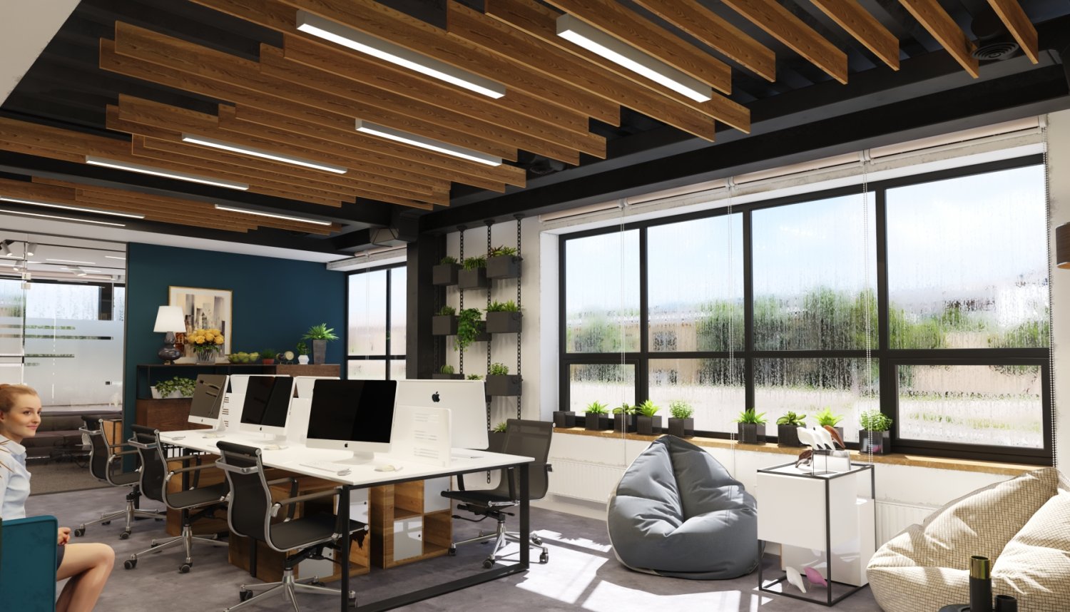 Modern Office Interior Design Model Model 3d In Kantor 3dexport