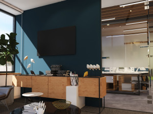 modern office interior design model Modelo 3D