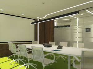 modern office interior design model Modelo 3D