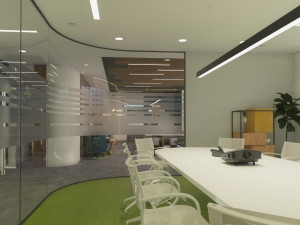 modern office interior design model Modelo 3D